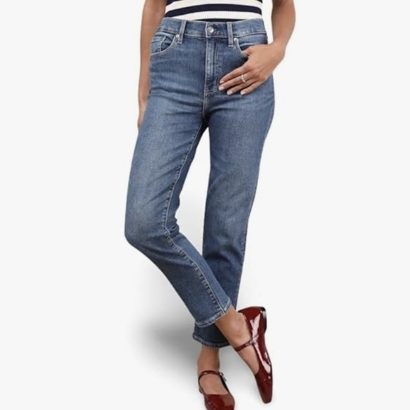 Daze NWT Daily Driver High-Rise Cigarette Slim Leg Jeans In Influencer Wash - Picture 1 of 16